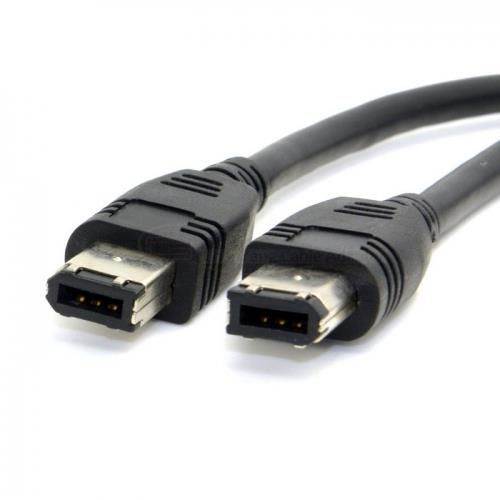 Cablecc 6 PIN / 6PIN FireWire 400 - FireWire 400 6-6 ilink Cable IEEE 1394 1.8m Black