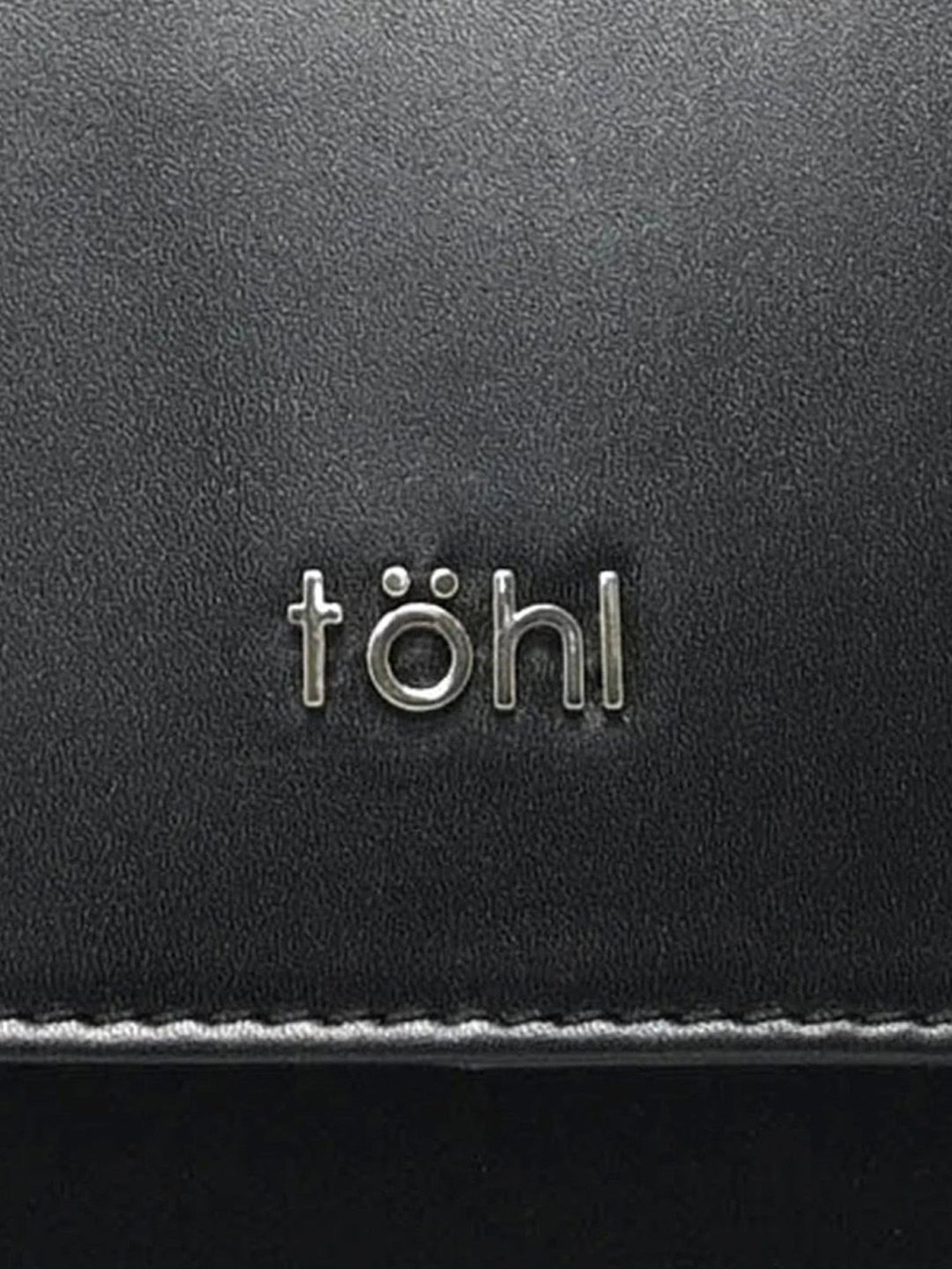 Tohl Belmont Black Leather Medium Backpack