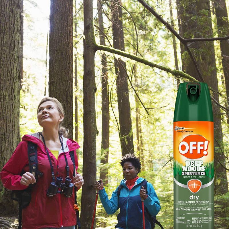 OFF! Deep Woods Sportsmen 4oz Dry Aerosol Insect Repellent