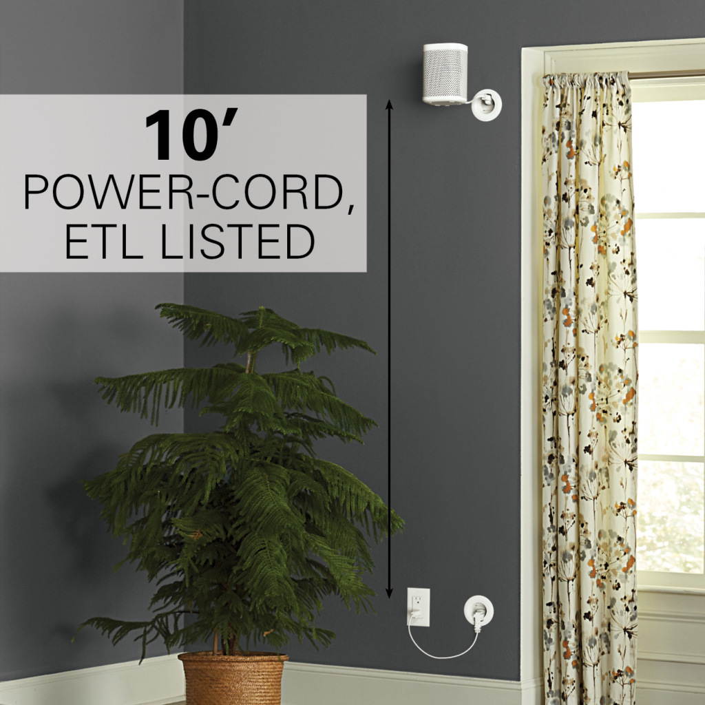 SANUS WSIWP1-W1 Wireless Speakers In-Wall Power Kit Cable Management Hides Cables Behind Wall