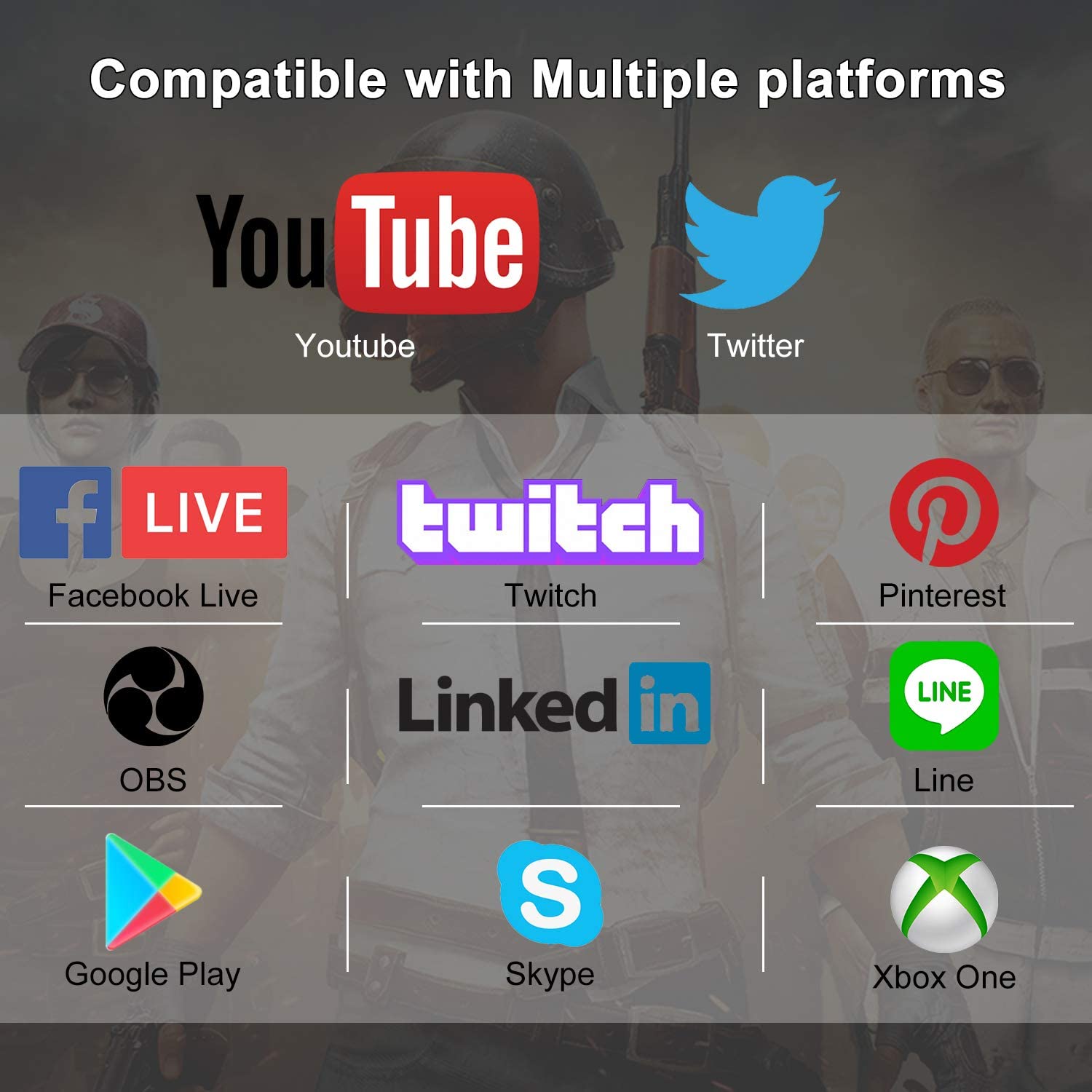 4K Audio Video Capture Card, USB 3.0 HDMI Video Capture Device, Full HD 1080P 60FPS for Game Recording, Live Streaming Broadcasting-Black