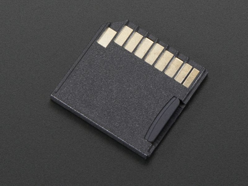 Adafruit Black Shortening microSD Adapter for Raspberry Pi & Macbooks