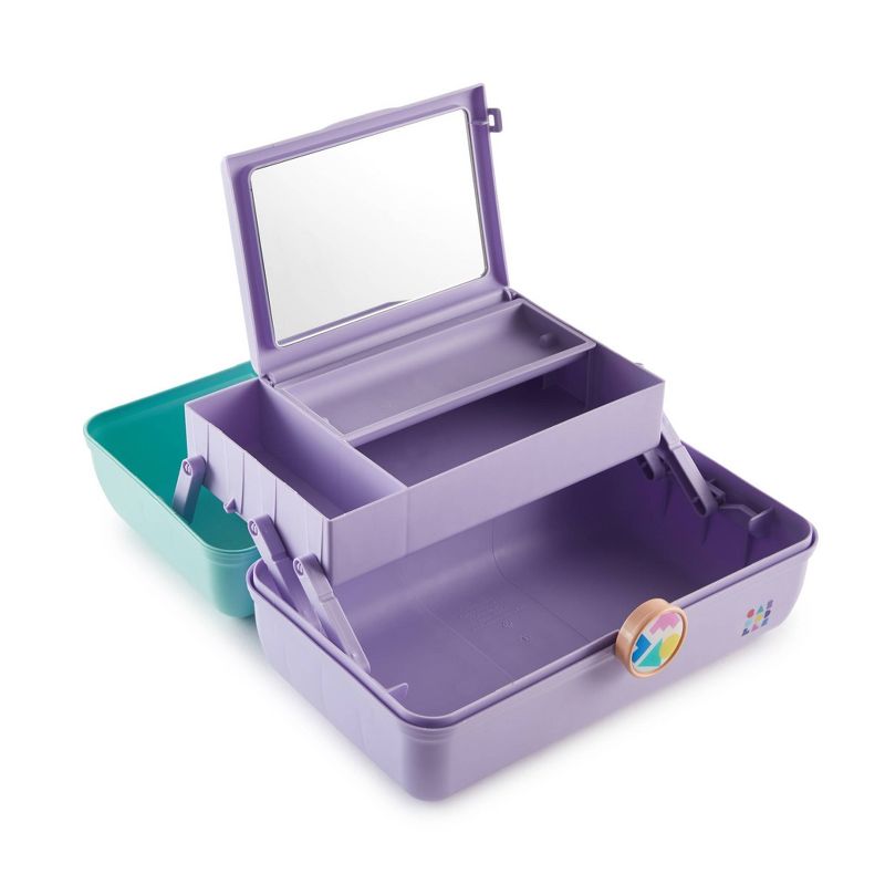Caboodles Vintage On The Go Girl Makeup Case - Light Blue/Light Purple