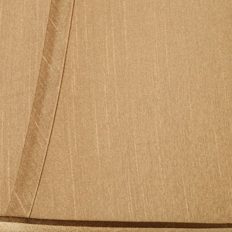 Springcrest Tan and Brown Medium Bell Lamp Shade 7" Top x 14" Bottom x 11" High (Spider) Replacement with Harp and Finial