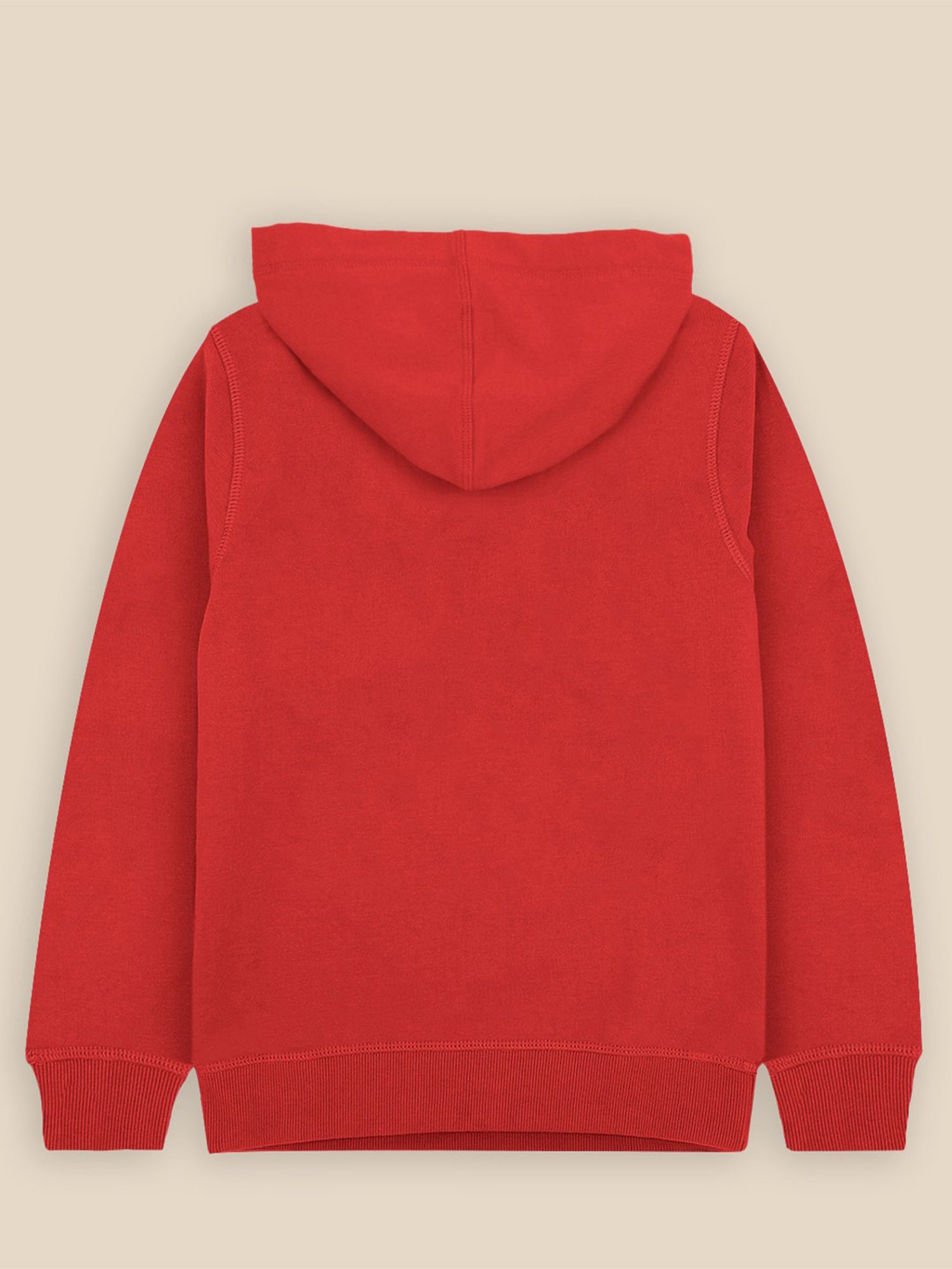 Kidsville Regular Fit Red Hoodie For Boys