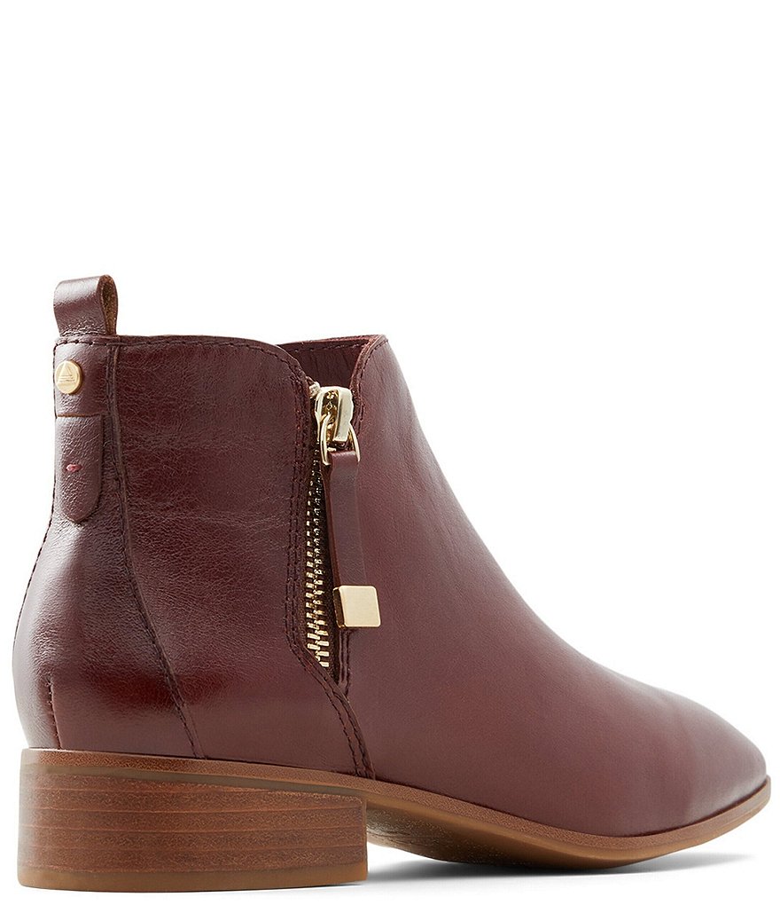 ALDO Kaelleflex Crinkle Leather Square Toe Ankle Booties