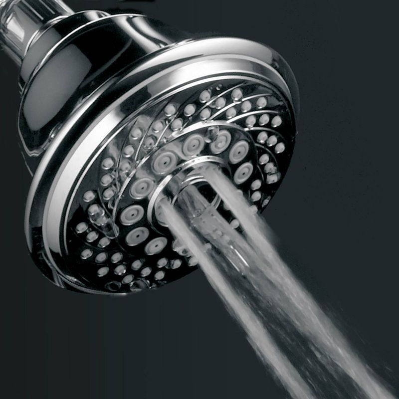 Dual Shower Head Aqua Dance Drill Free Instant Mount 3 Way Showerhead Slide Bar Combo Chrome - HoteSpa