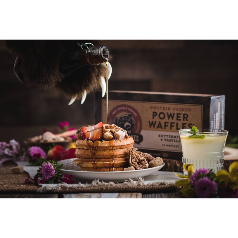 Kodiak Cakes Frozen Power Waffles Buttermilk & Vanilla -13.4oz/10ct