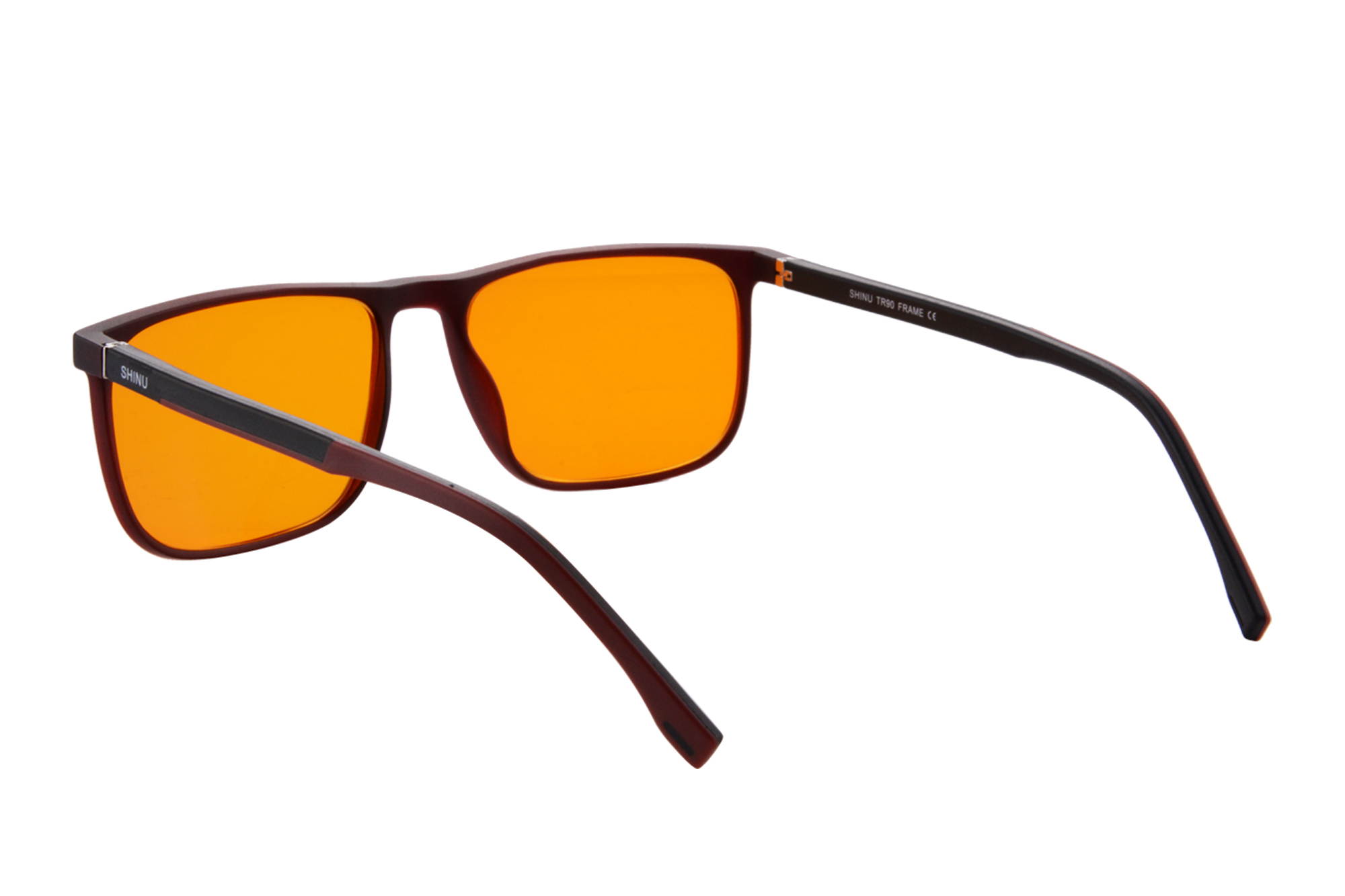 SHINU Monitor Users Anti Blue Light Computer Glasses Orange Lens and Driving Anti fatigue Computer Gaming glasses-SH078