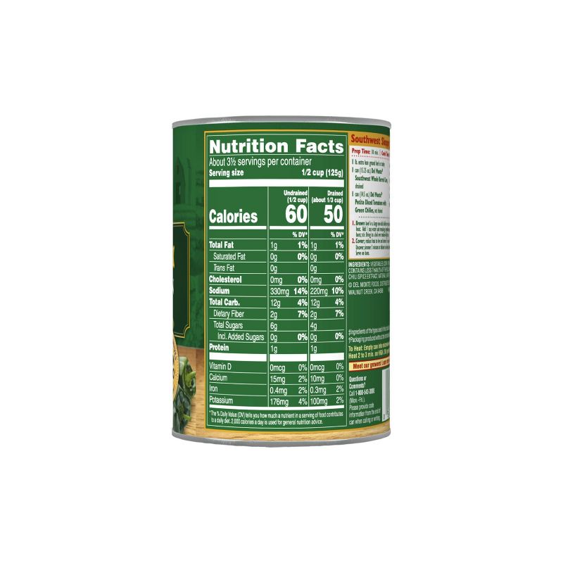 Del Monte Southwest Corn with Poblano & Red Peppers 15.25oz