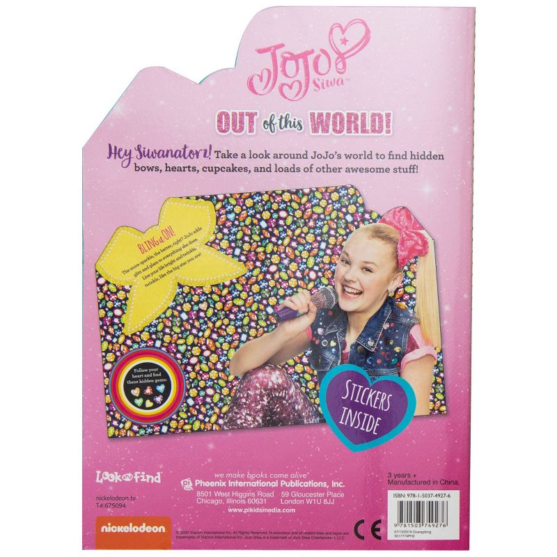 JoJo Siwa - Out of This World Shapped Look and Find with Stickers - by Claire Winslow (Paperback)