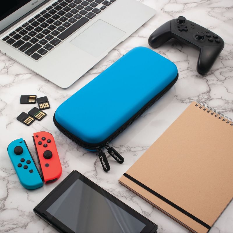 Insten Carry Case for Nintendo Switch - Portable Hard Shell Travel Pouch for Console & Accessories, Pink