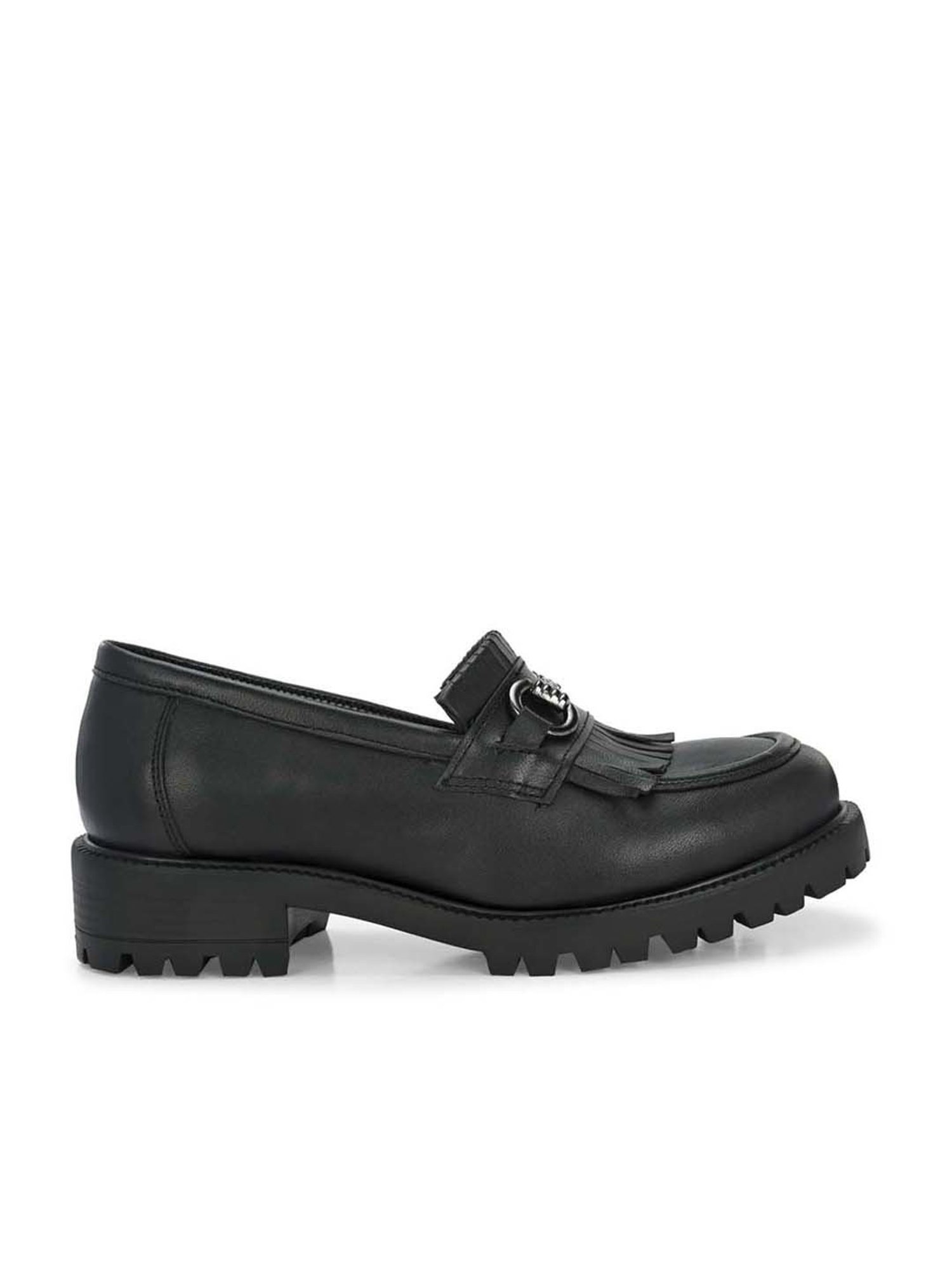 Carlo Romano Women's Black Casual Loafers