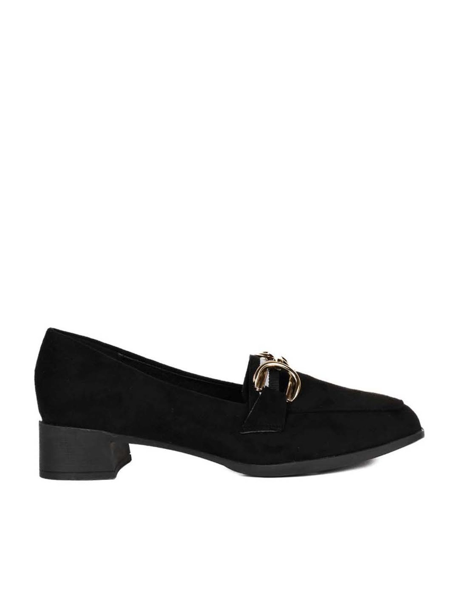 Ronnie Grey Women's Black Casual Loafers