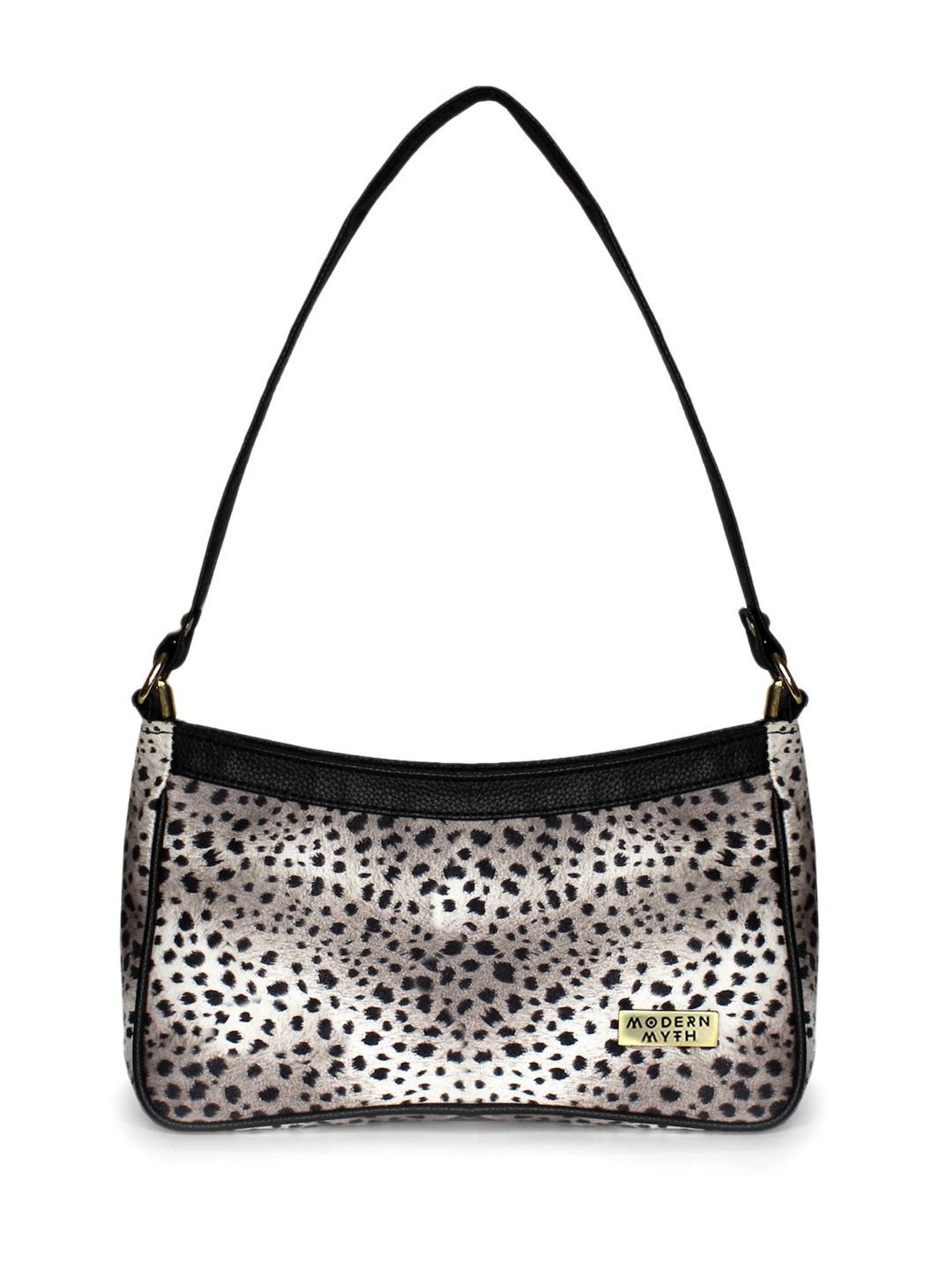 Modern Myth Black Animal Effect Medium Shoulder Bag