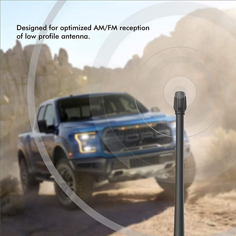 Antenna Compatible with Ford F150 20092021 | 9 inches Rubber Antenna Replacement | Designed for Optimized FMAM Reception