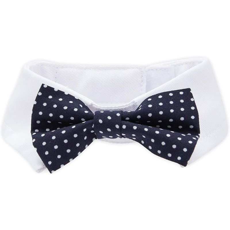 Zodaca 4 Pack Dog Suit Collars and Bow Ties, Costume for Puppy (4 Sizes)