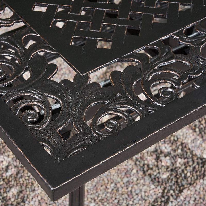 Cast Aluminum Round Dining Table - Nuu Garden