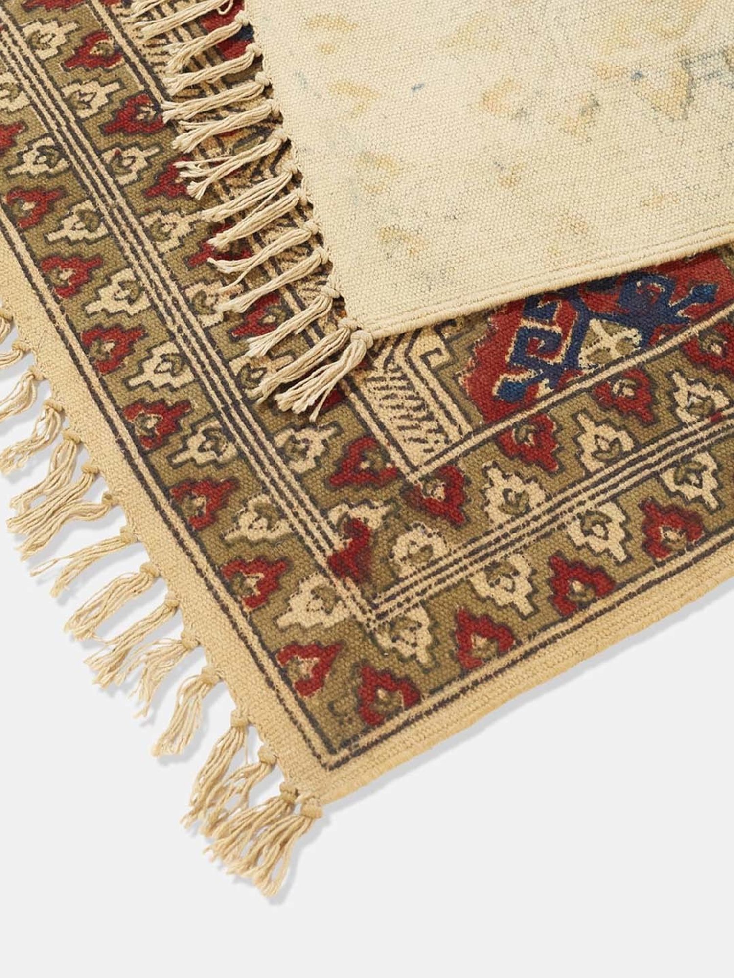 Fabindia Phool Multicolor Cotton Large Trisha Dhurrie