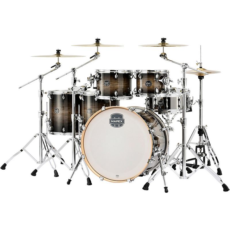 Mapex Armory Series Exotic Studioease 6-Piece Shell Pack with Deep Toms and 22 in. Bass Drum Black Dawn