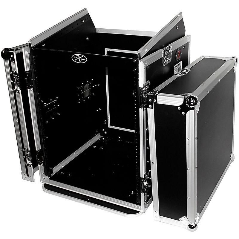ProX 14U Rack x 10U Top Mixer DJ Combo Flight Case 14 RU Space