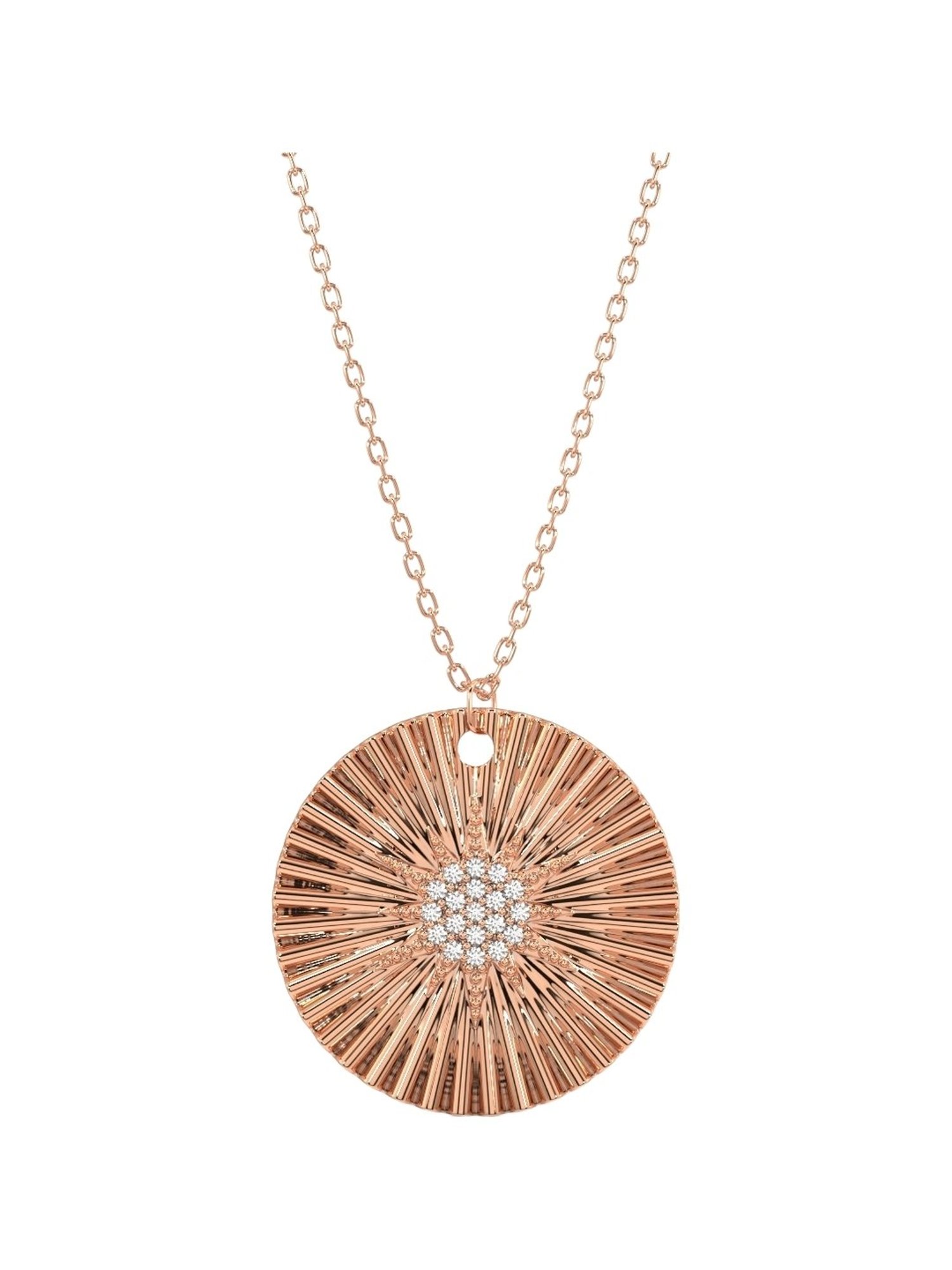 Silvermist 925 Sterling Silver Sunshine Chain Pendant for Women & Girls