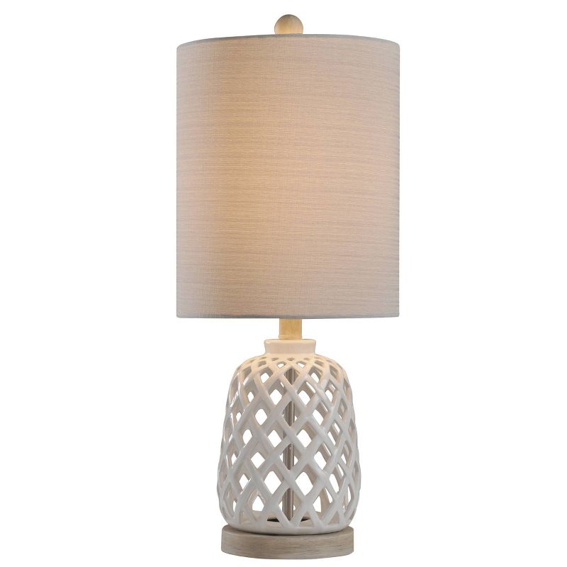 Ceramic Table Lamp White - StyleCraft