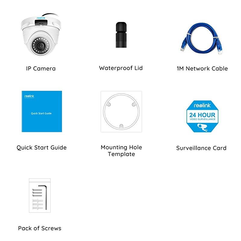 4MP PoE IP Camera Addon Outdoor Video Surveillance Cam to Home Security System ONLY Work with  POE Camera System and NVR Onvif Incompatible D400