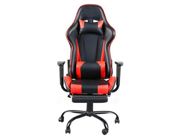Hilinston Ergonomic Office Chair PC Gaming Chair Racing Chair for Gaming,Computer Chair,E-Sports Chair with High-Back,Adjustable Headrest and Lumbar Support,Red,GC01