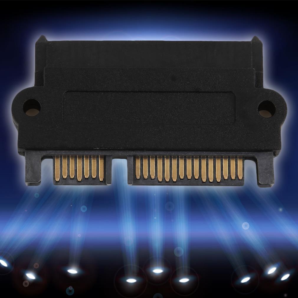 SFF-8482 SAS To SATA 180 Degree Angle Adapter Converter Straight Head