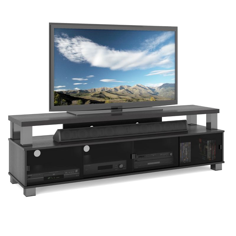 Bromley 2 Tier Ravenwood TV Bench Black 75" - Sonax