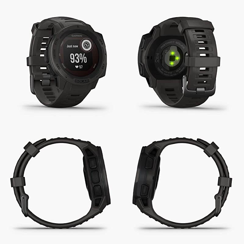 Garmin Instinct Solar Sportsman Camo Edition Premium GPS Smartwatch with Included  Power Bank Bundle (Graphite Camo)