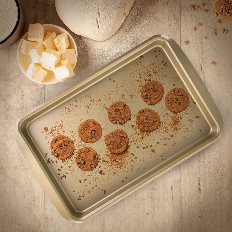 Kenmore Elite 15 Inch Nonstick Carbon Steel Rectangular Cookie Sheet