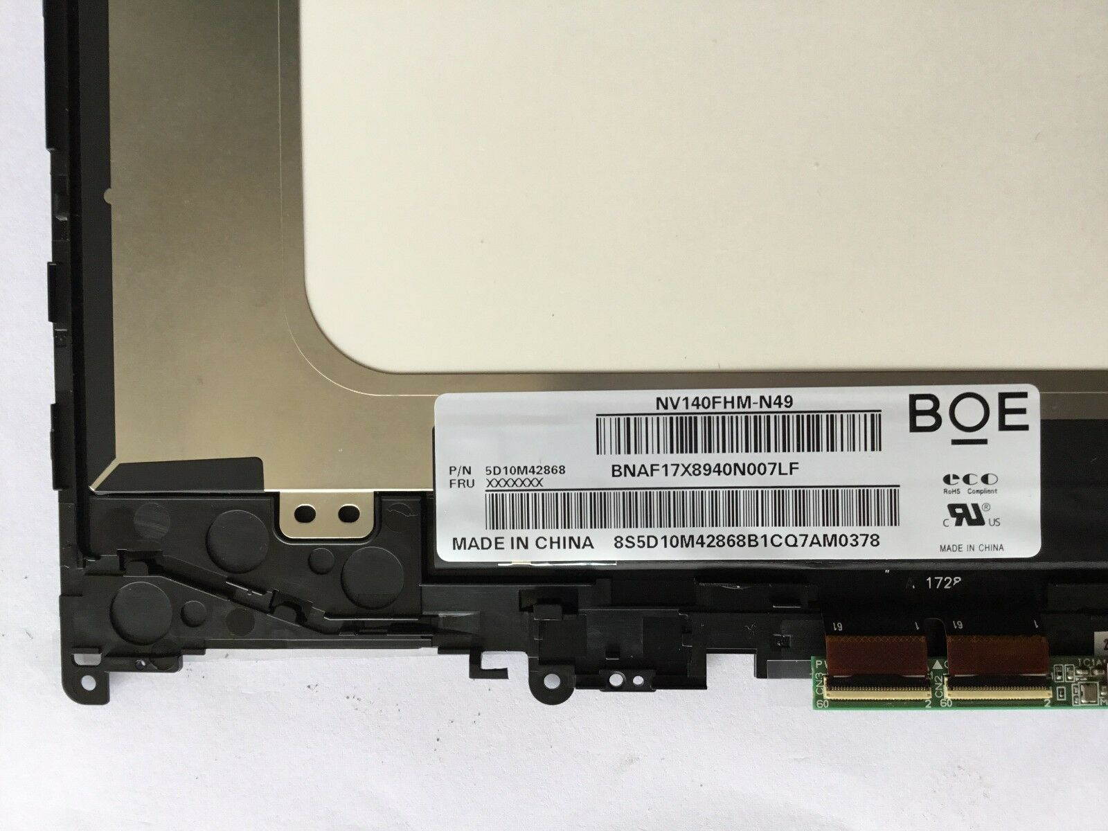 lcd screen touch digitizer assembly For lenovo flex 5 14 flex 5-1470+frame control board