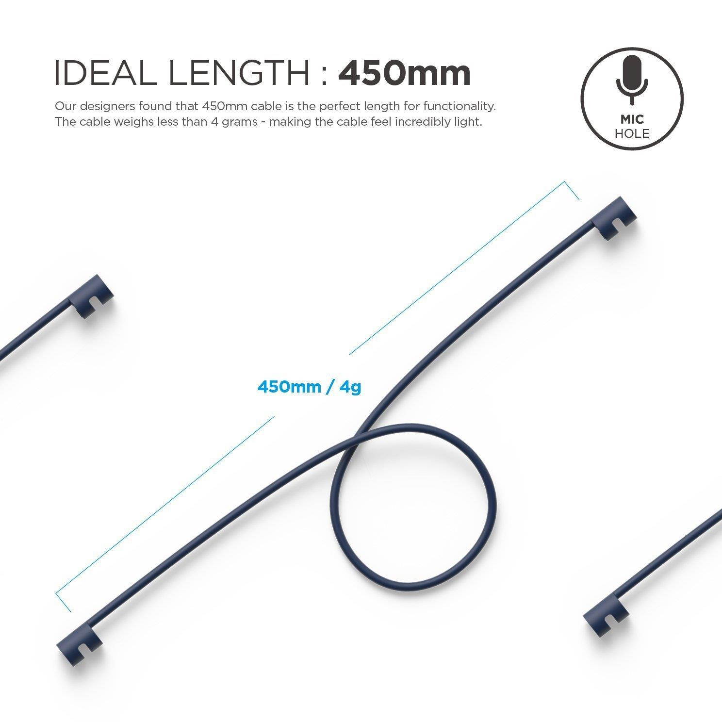 elago AirPods Strap [Jean Indigo] - [Compact][Lightweight][Ideal Length] &ndash; for Apple AirPods