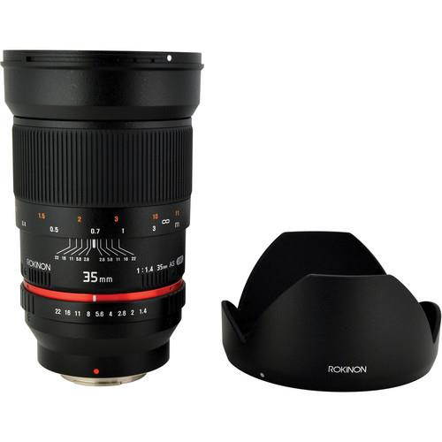 Rokinon 35mm f/1.4 Aspherical Wide Angle Lens (for Sony Alpha E-Mount Cameras)