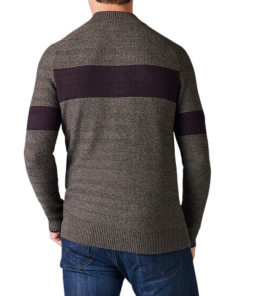 SmartWool Ripple Ridge Stripe Quarter-Zip Sweater
