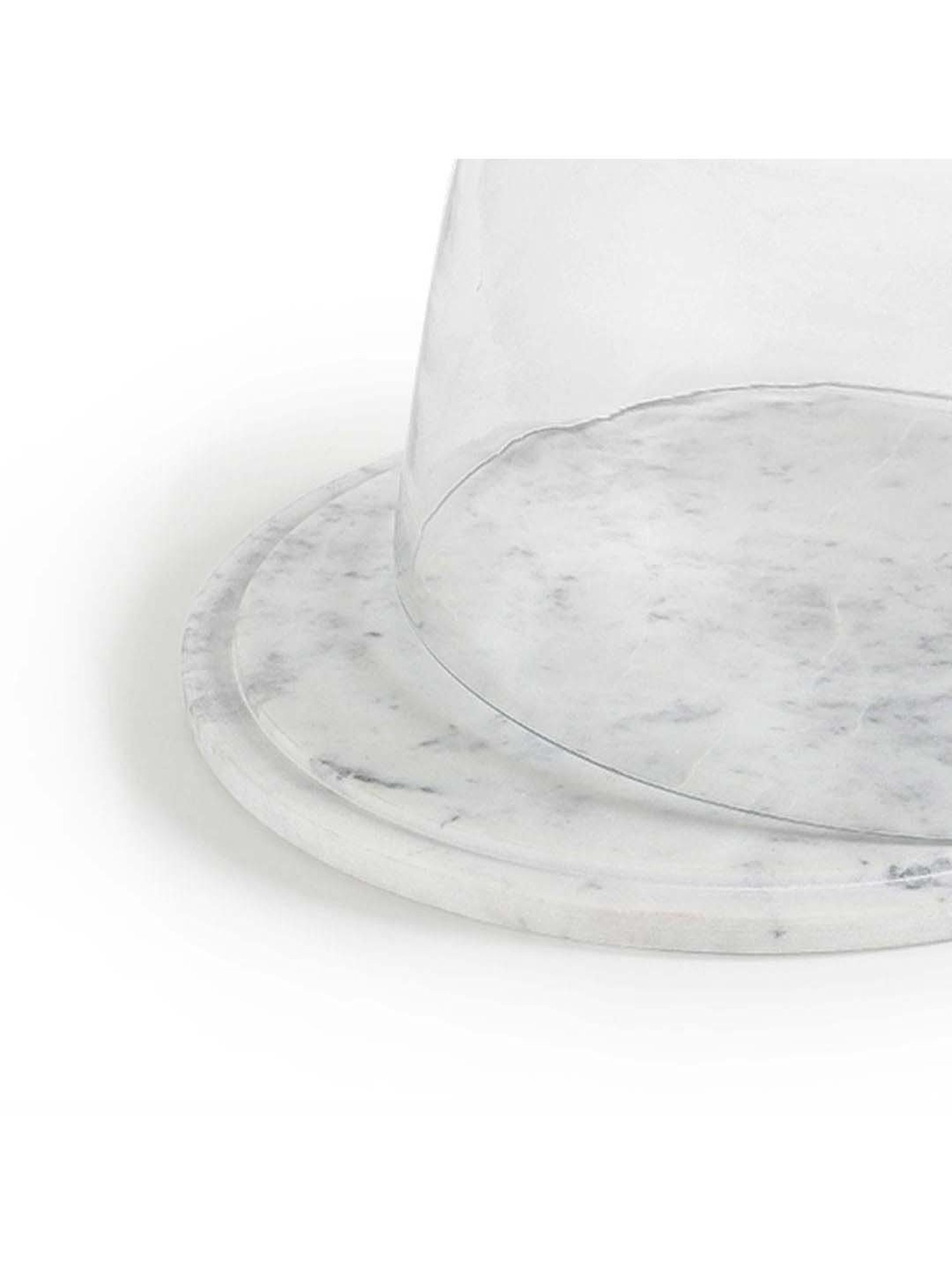 ellementry Shaye Transparent Glass Cloche with Base - Set of 1