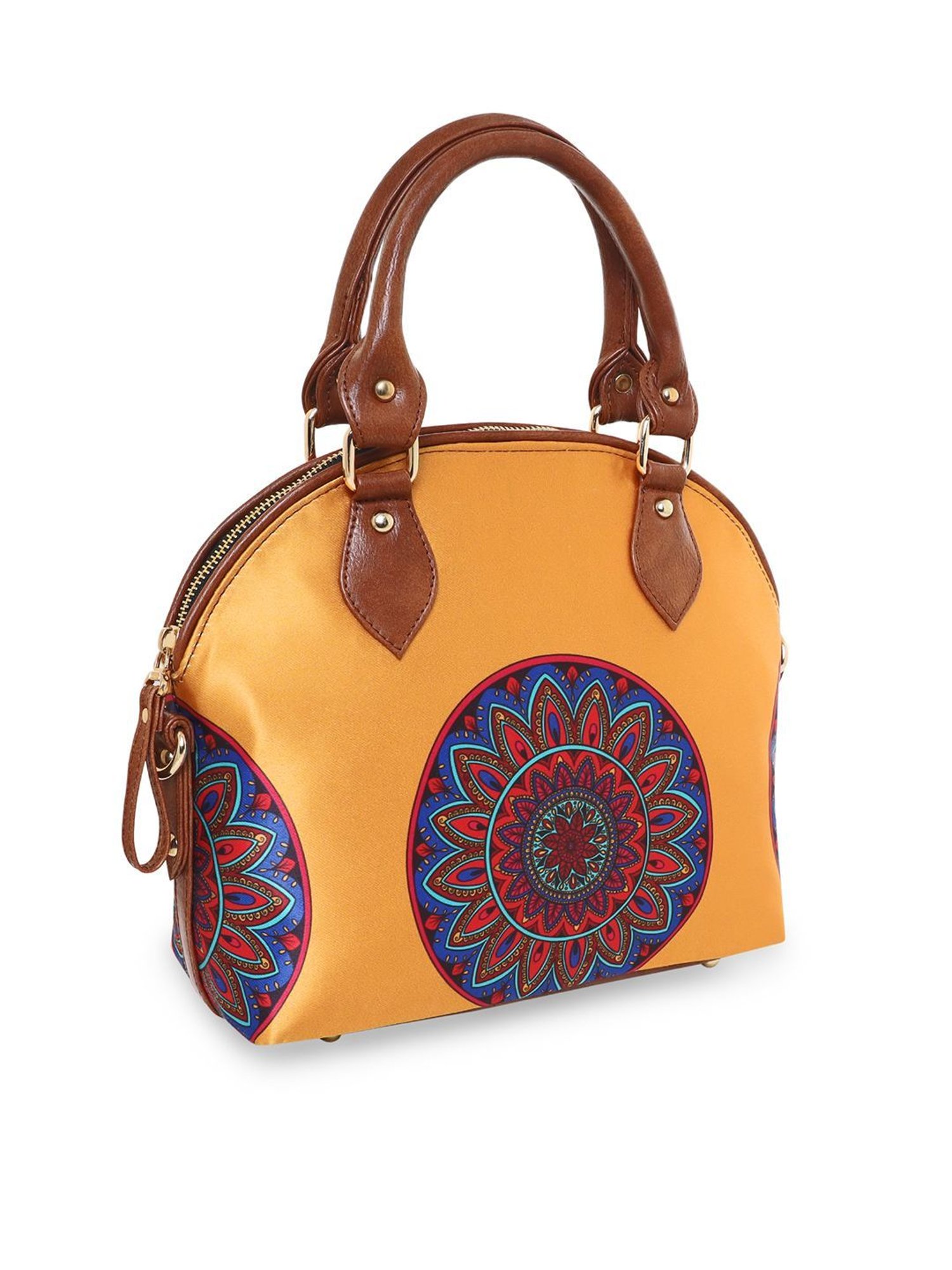 Sabhyata Multicolor Printed Medium Satchel Handbag