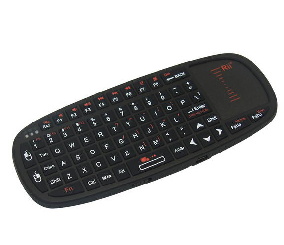 Rii mini i10 2.4Ghz Wireless Keyboard with touch pad laser pointer for HTPC for PS3 for XBOX360 70 Keys QWERTY Layout