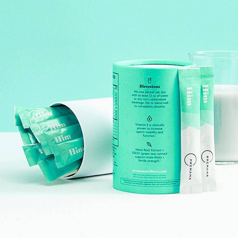 Premama Fertility Support for Him Powder Packets - 28ct