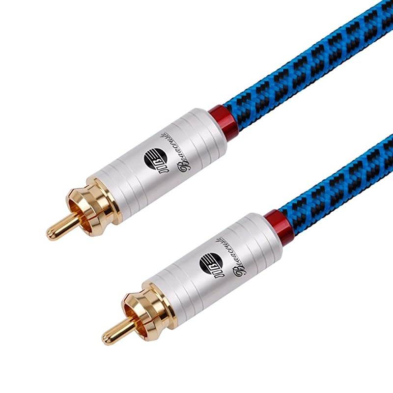 JIB  Blueberry Series 6N OCC RCA to RCA Male to Male HighEnd HiFi Subwoofer Cable 32ft1M