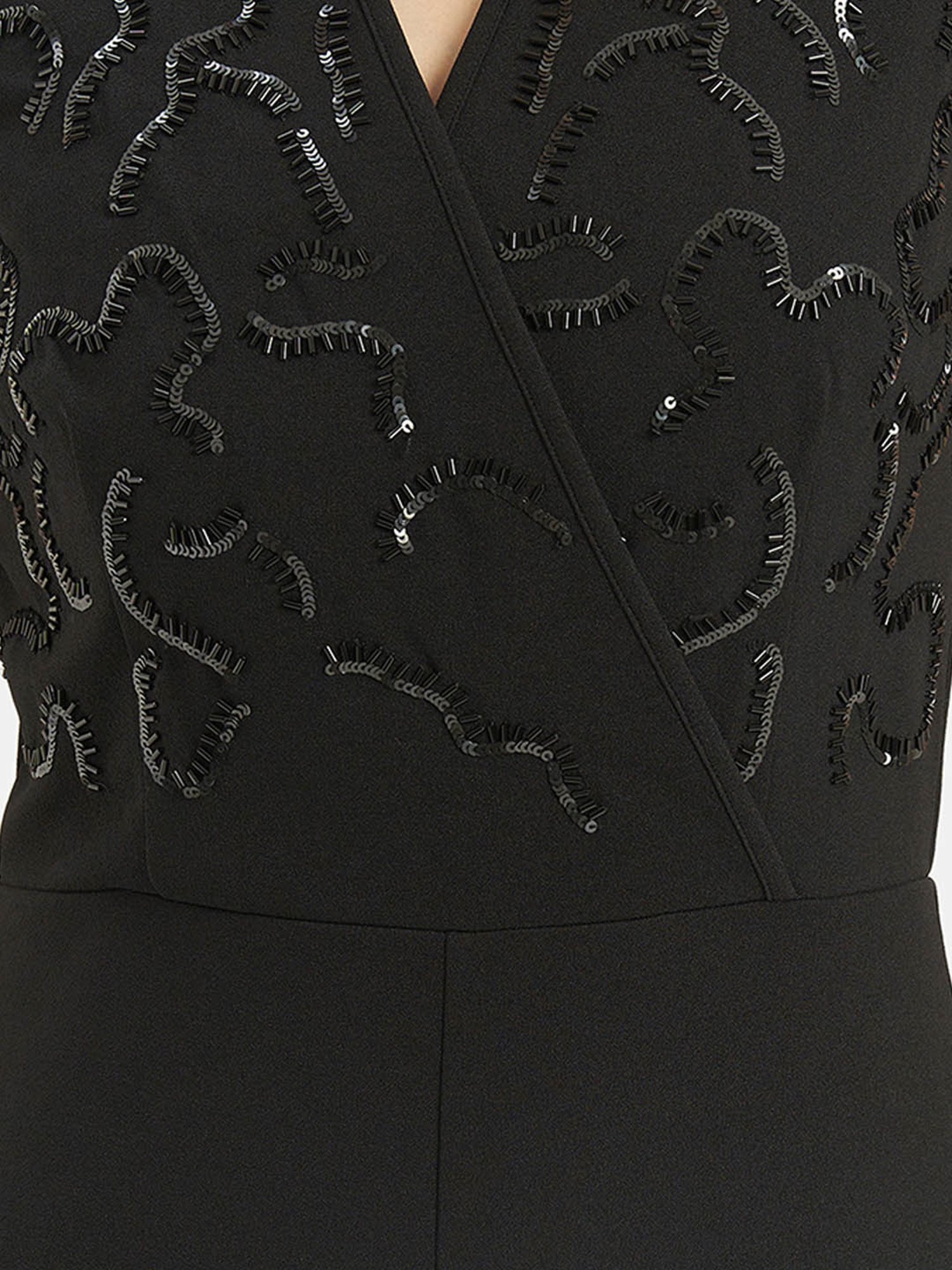 Kazo Black Embellished Jumpsuit