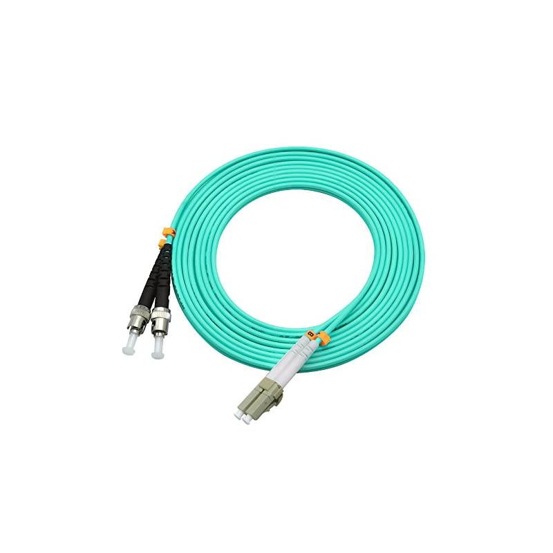 2Meters 6ft LC to ST Duplex 50125 10G OM3 MultiMode Fiber Optic Cable Jumper Optical Patch Cord LCST