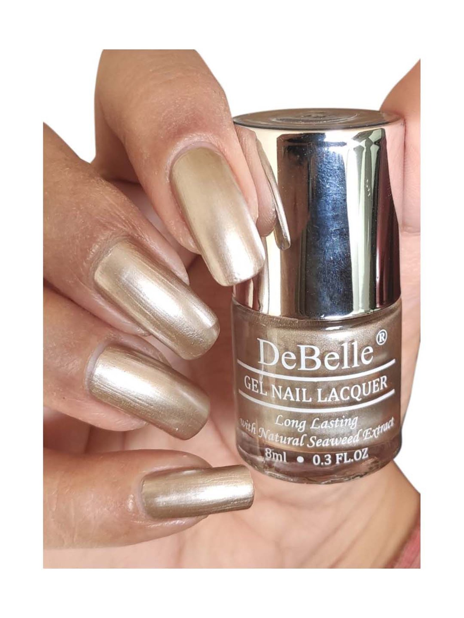 DeBelle Gel Nail Lacquer Chrome Beige - 8 ml