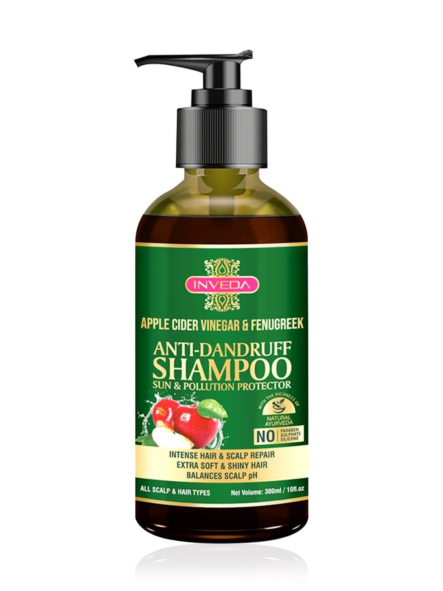 INVEDA Apple Cider Vinegar And Fenugreek Anti-Dandruff Shampoo - 300 ml
