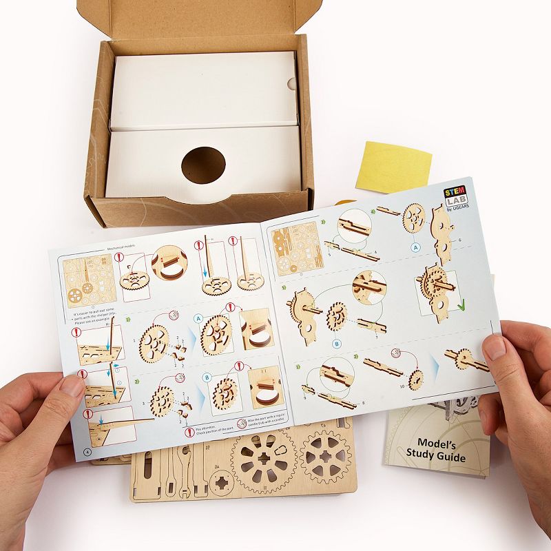 UGears STEM LAB Gearbox - Educational Mechanical Model Kit