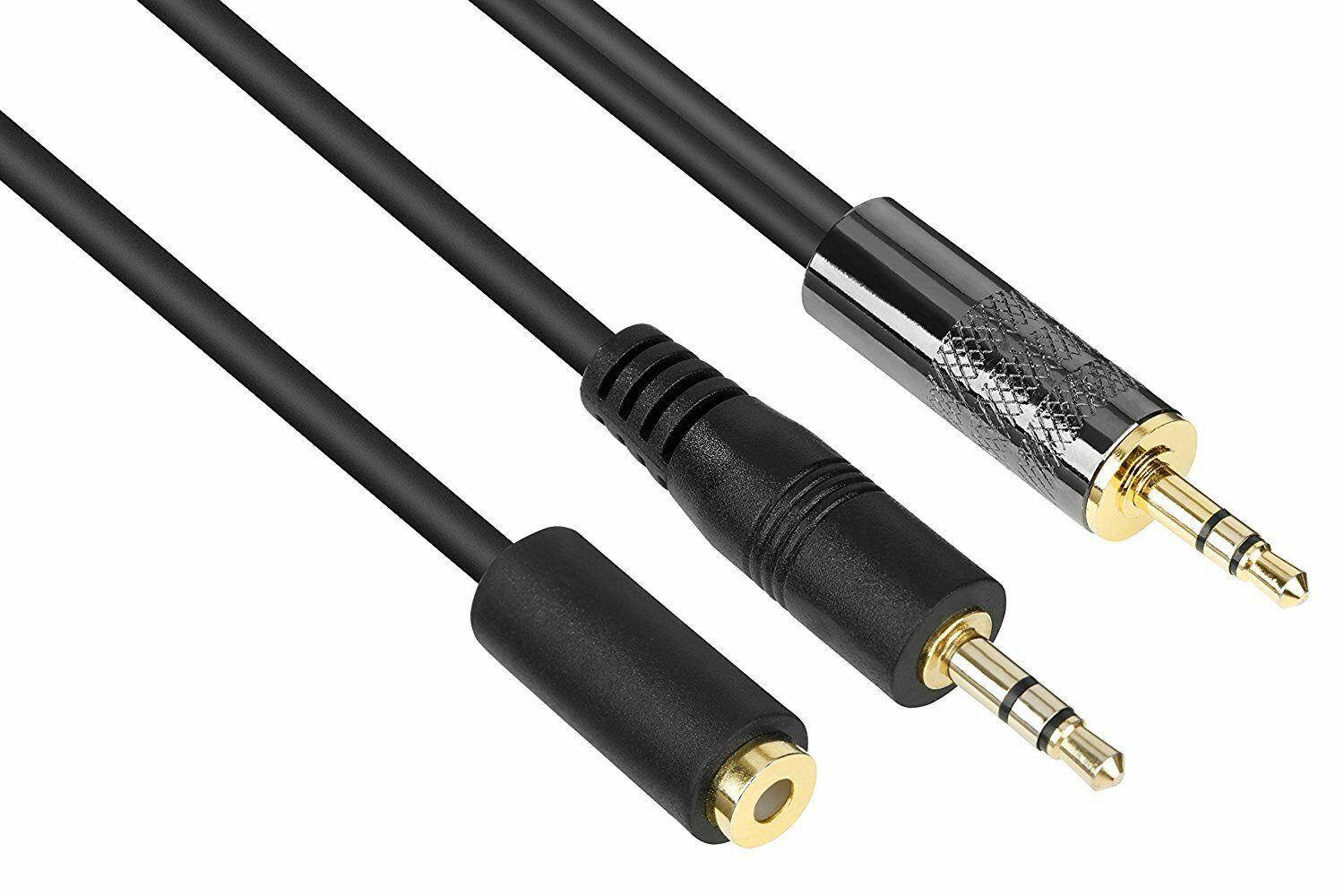 Movo MV-RC300 3.5mm Line to Microphone Attenuator Cable for DSLR Camera/Recorder