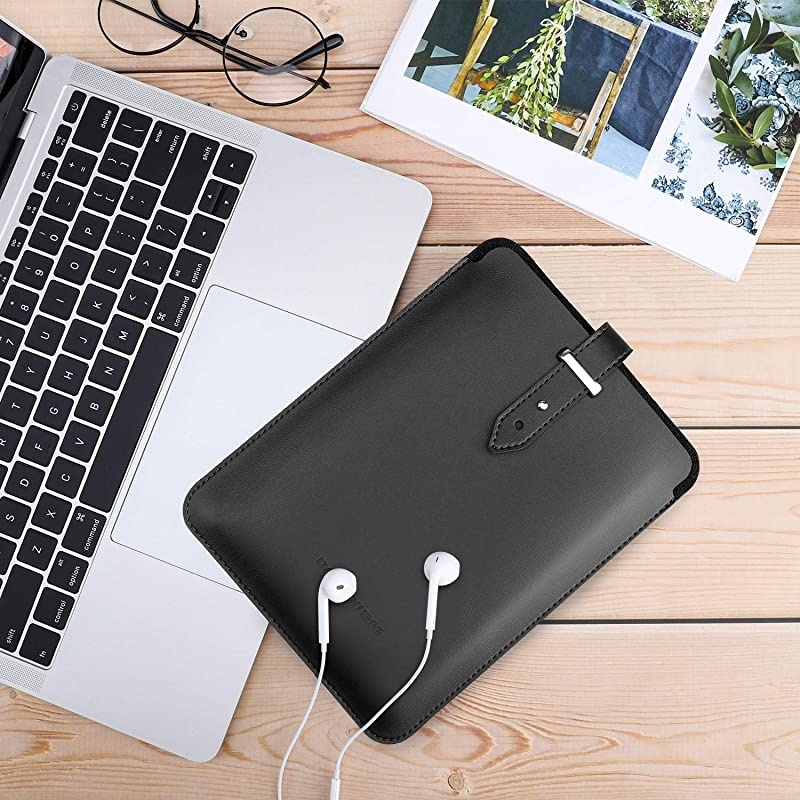 6" Sleeve Case Compatible with All-New Kindle 10th Gen 2019/Kindle Paperwhite 2018, PU Leather Pouch Protective Bag Cover Fits All Kindle Paperwhite/Voyage/Oasis 6"/8th Gen 2016 - Brown