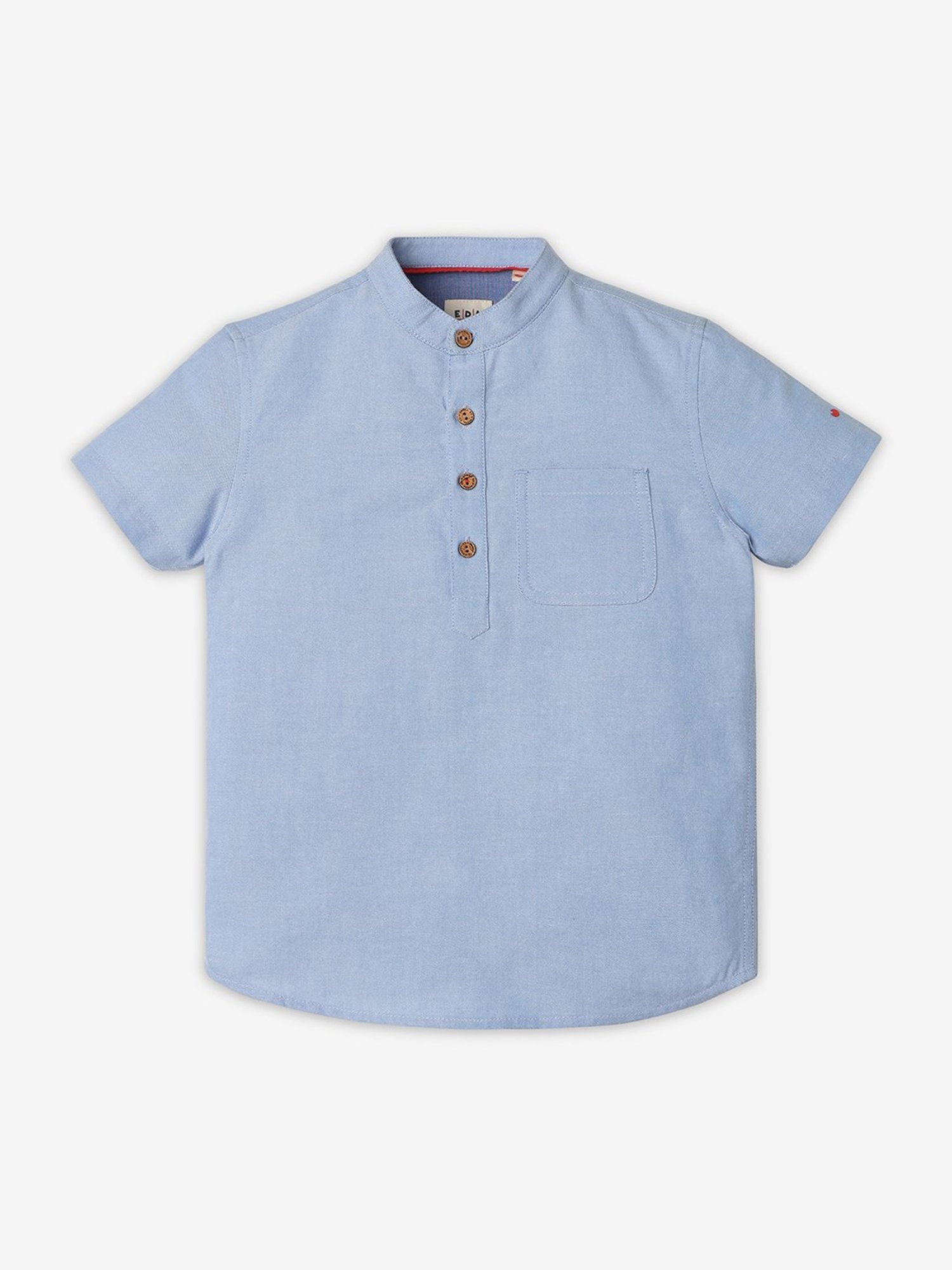 Ed-a-Mamma Kids Light Blue Textured Shirt